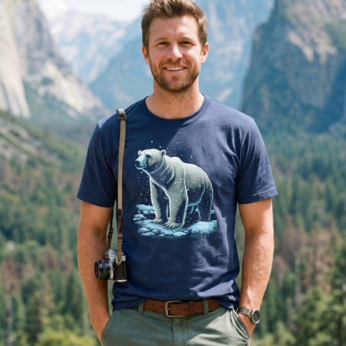 Polar Bear In The Snow T-Shirt