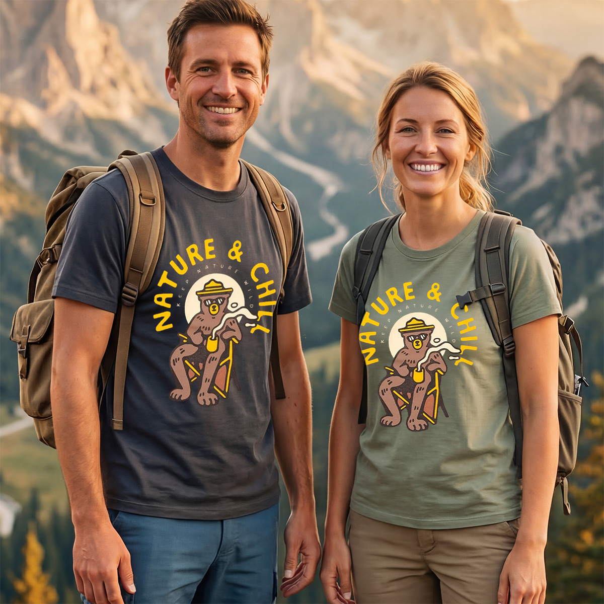 Nature and Chill Tee Cotton Classic T-Shirt