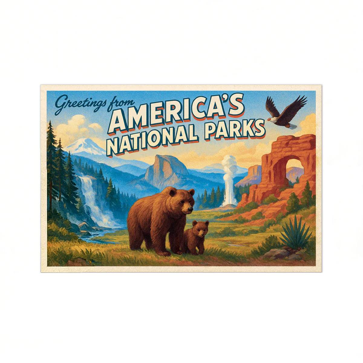 America’s National Parks Fridge Magnet