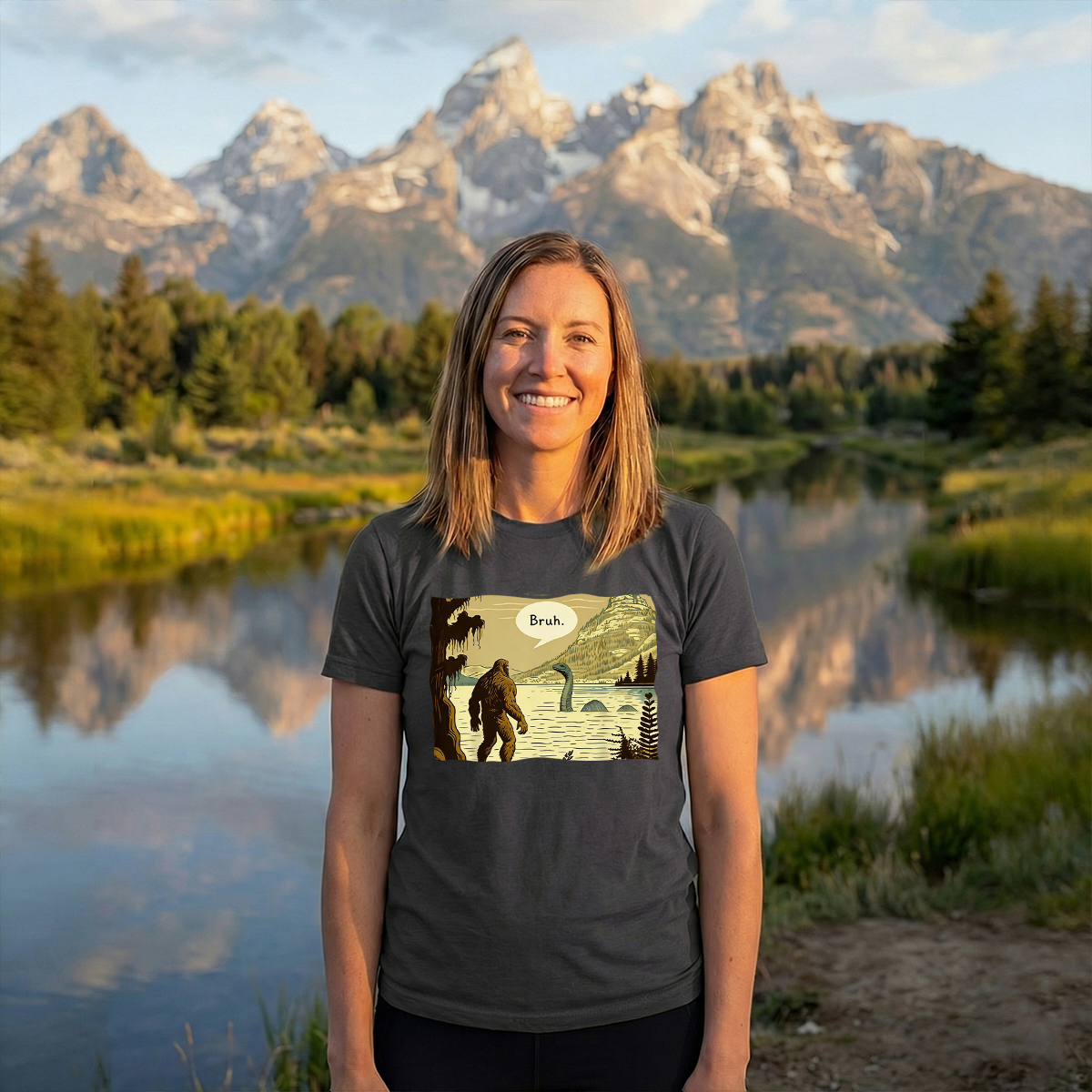 Sasquatch Loch Ness Monster Classic T-Shirt