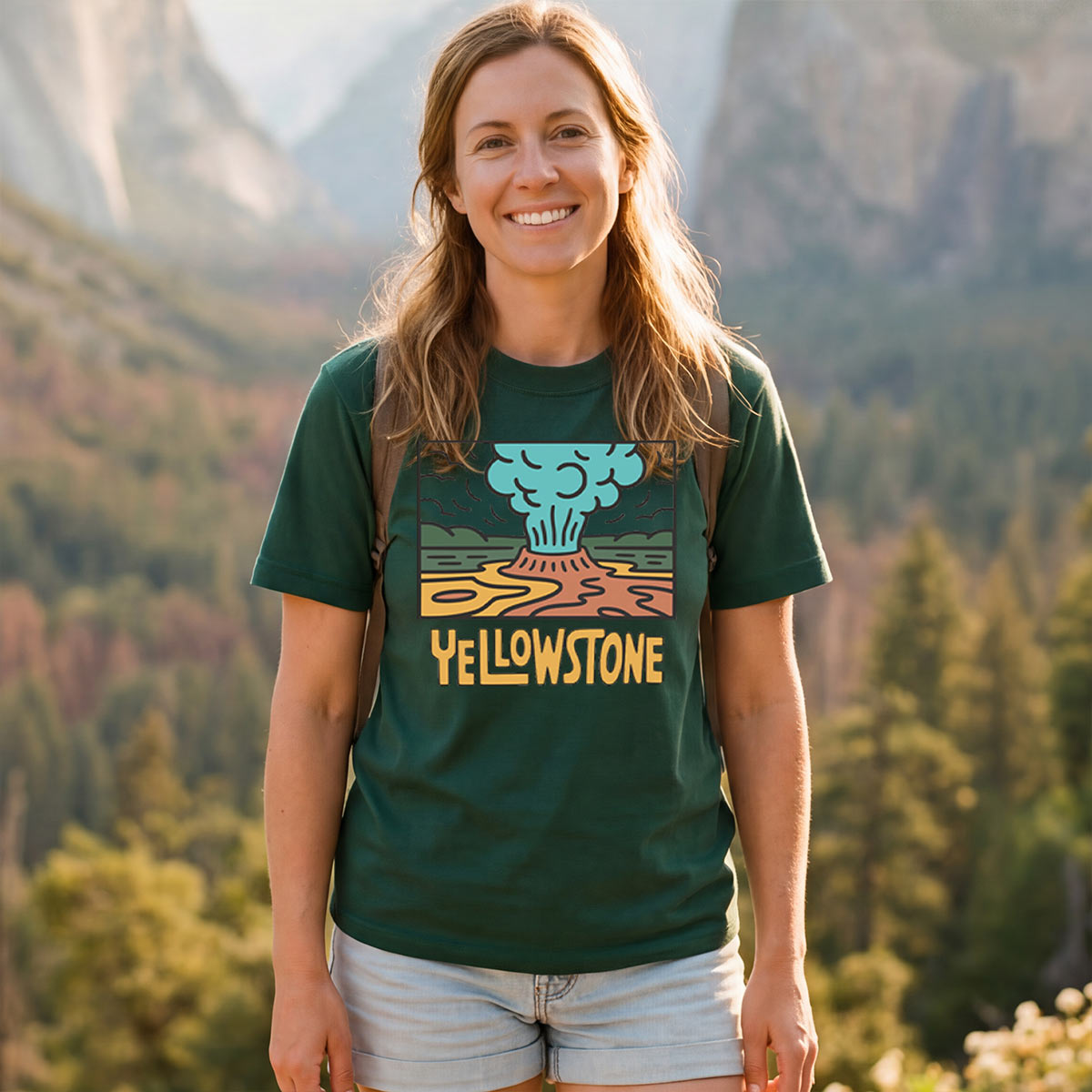 Yellowstone National Park Tee Cotton Classic T-Shirt