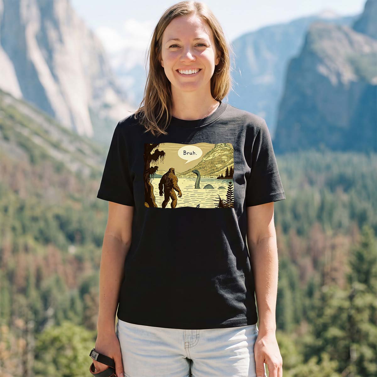 Sasquatch Loch Ness Monster Classic T-Shirt