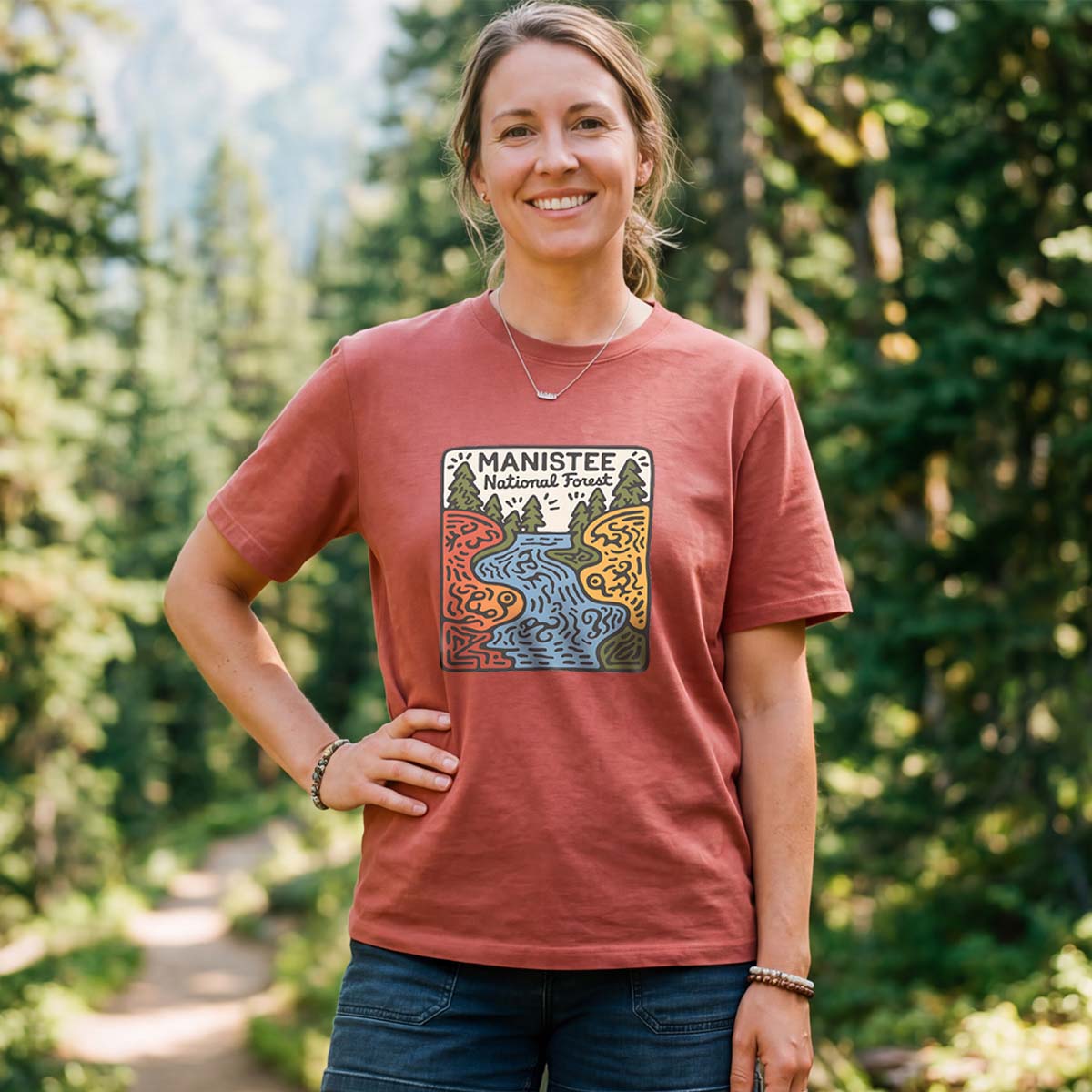 Manistee National Forest Tee Cotton Classic T-Shirt
