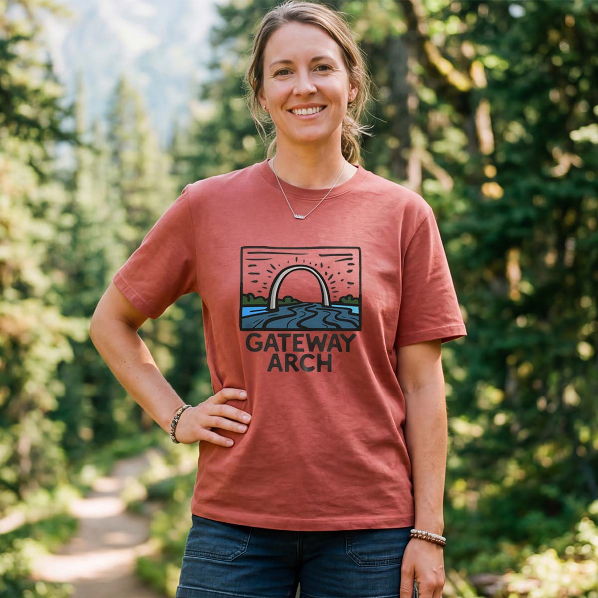 Gateway Arch National Park Tee Cotton Classic T-Shirt