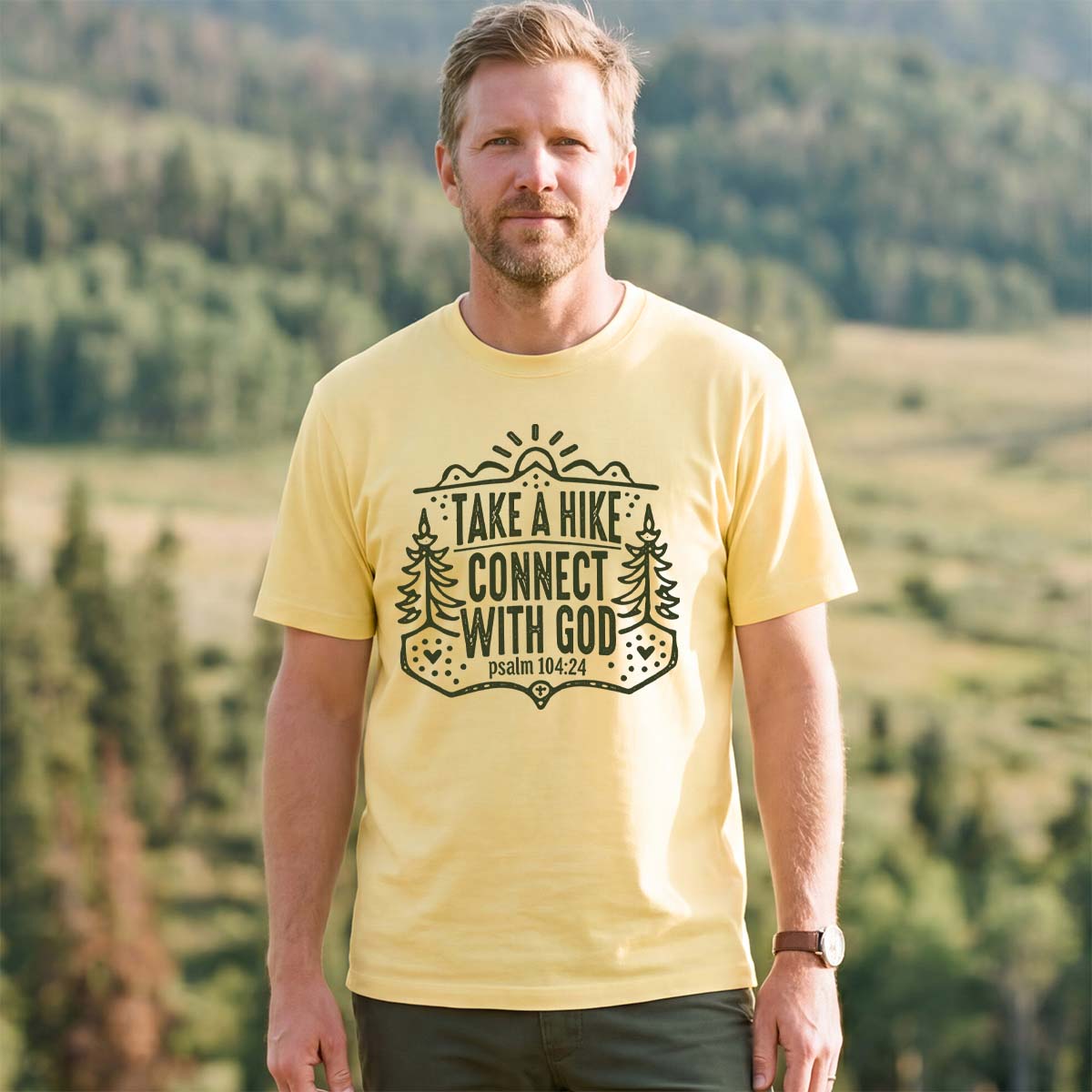 Take A Hike Connect With God T-Shirt