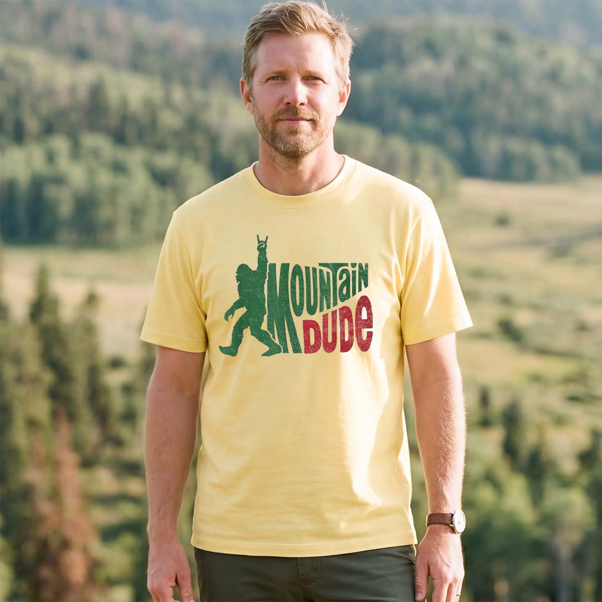 Mountain Dude Funny Bigfoot Sasquatch T-Shirt