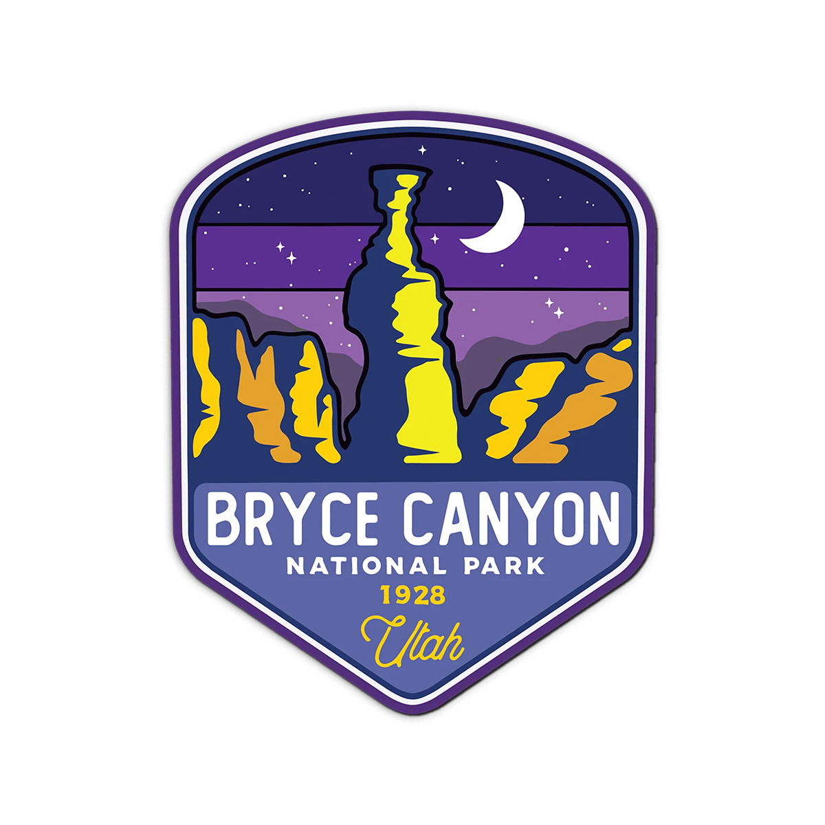 Bryce Canyon National Park Retro Sticker