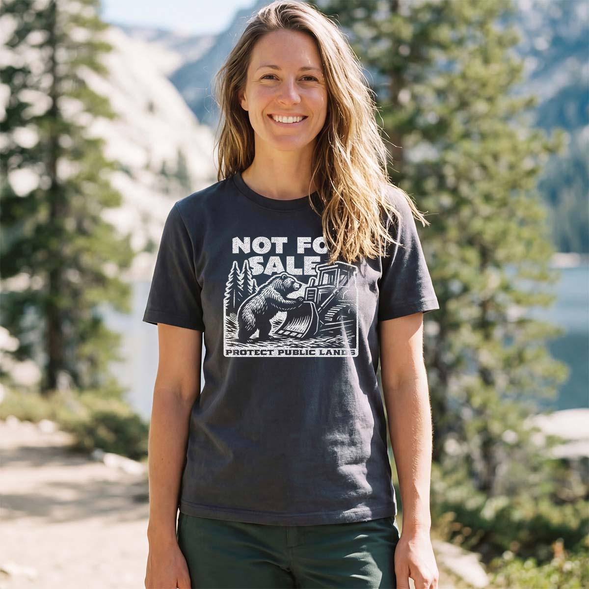 Not For Sale Public Lands Bulldozer T-Shirt