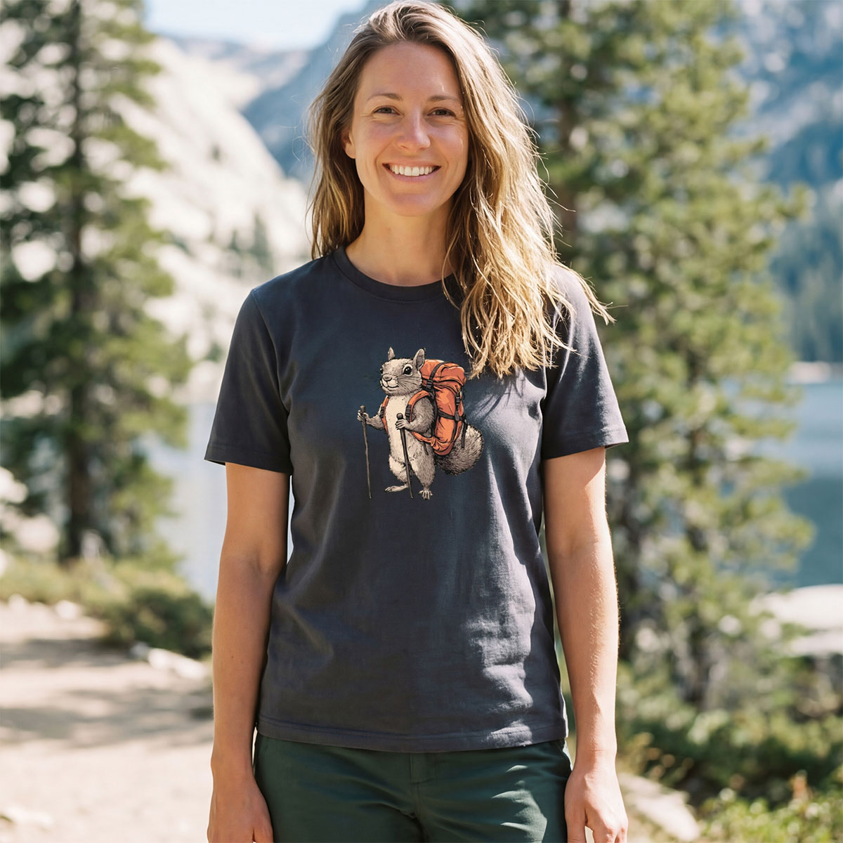 Squirrel Backpacker T-Shirt