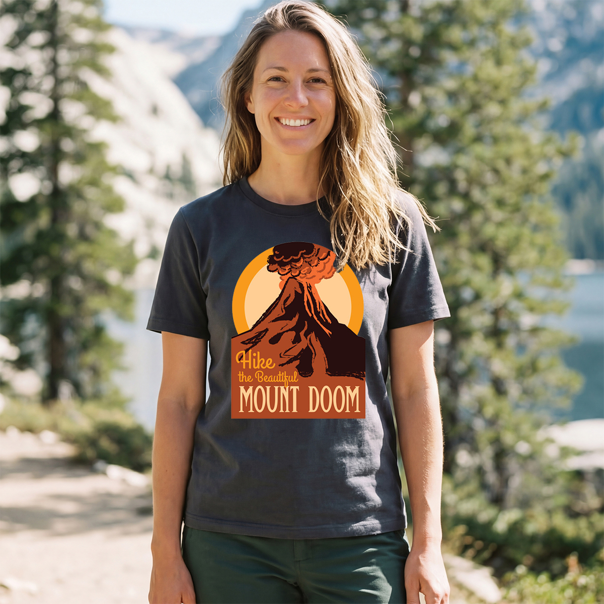 Hike The Beautiful Mount Doom National Parks T-Shirt