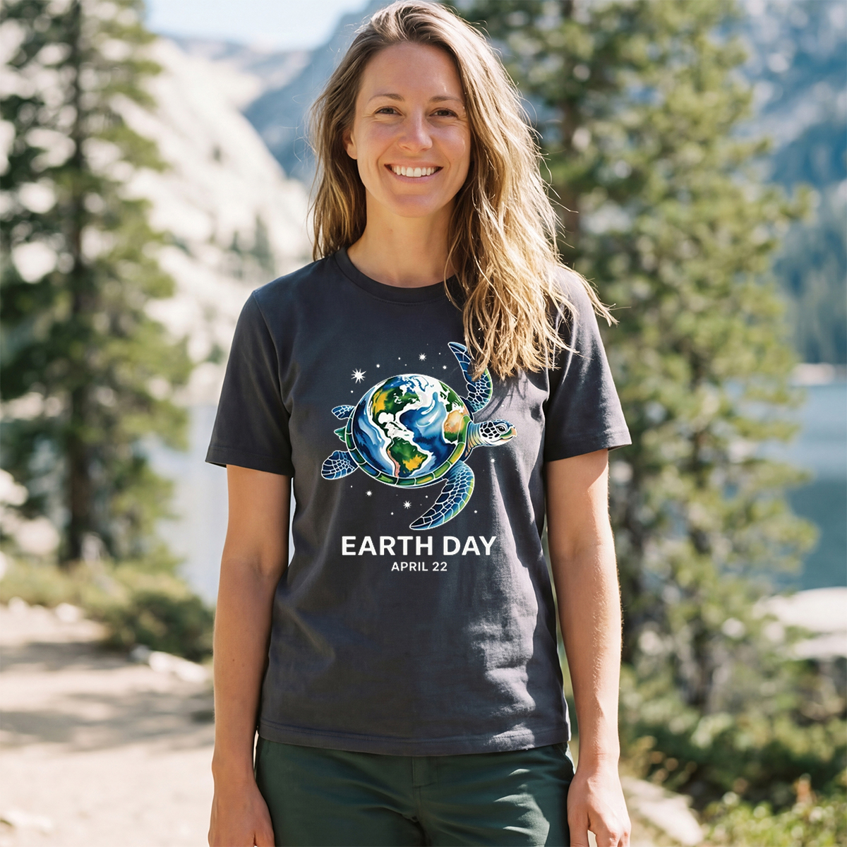 Earth Day Restore Earth Sea Turtle Save the Planet T-Shirt
