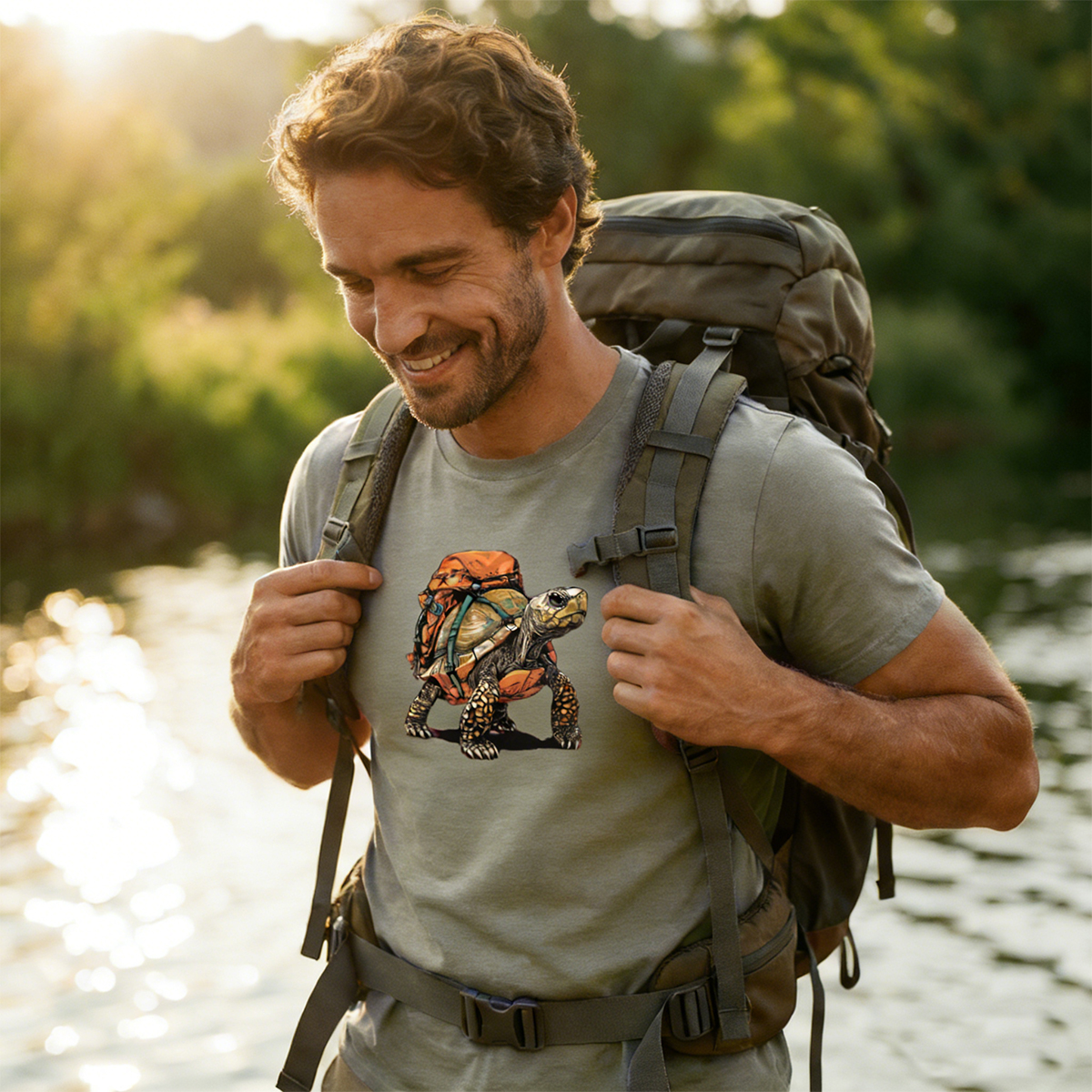 Turtle Backpacker T-Shirt