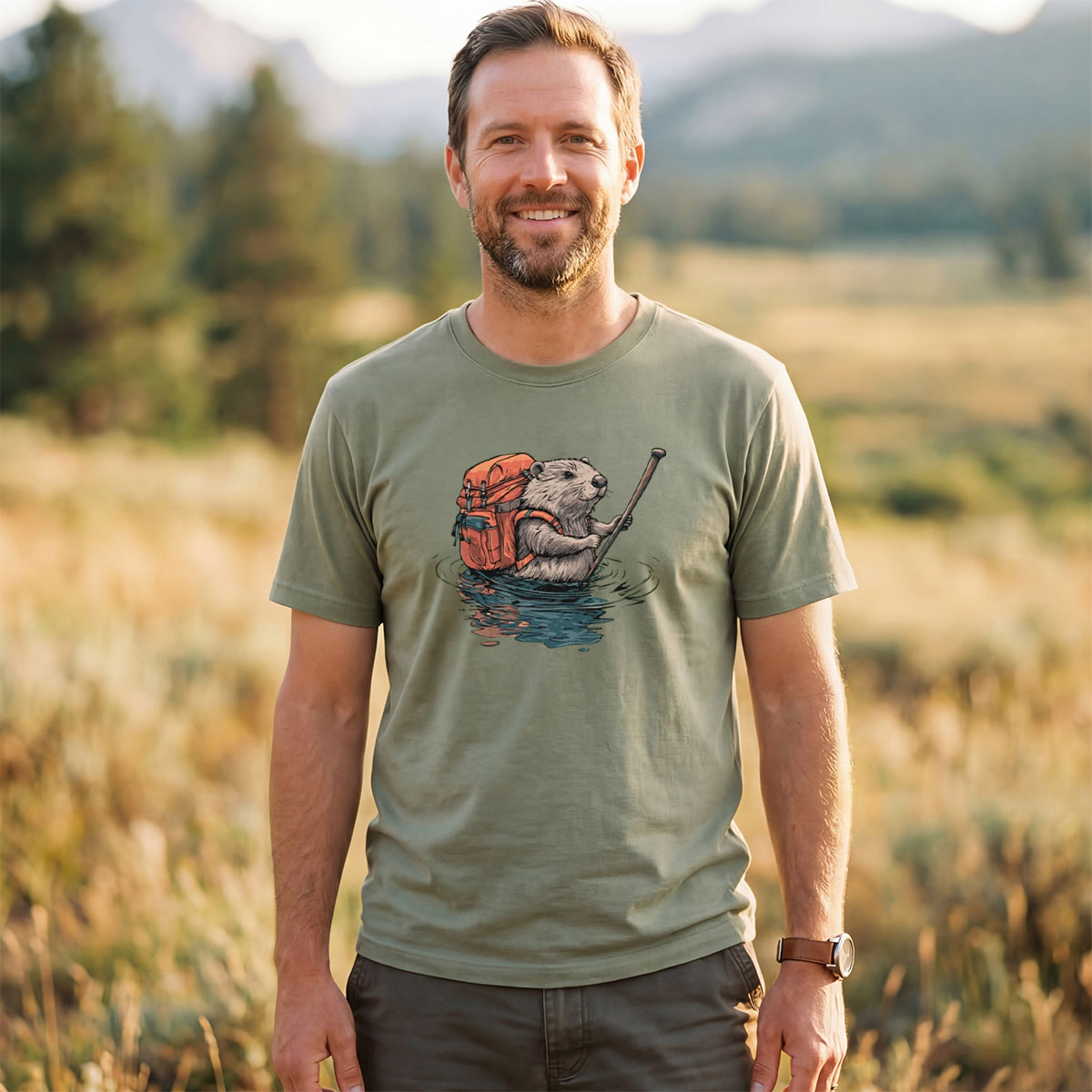 Beaver Backpacker T-Shirt