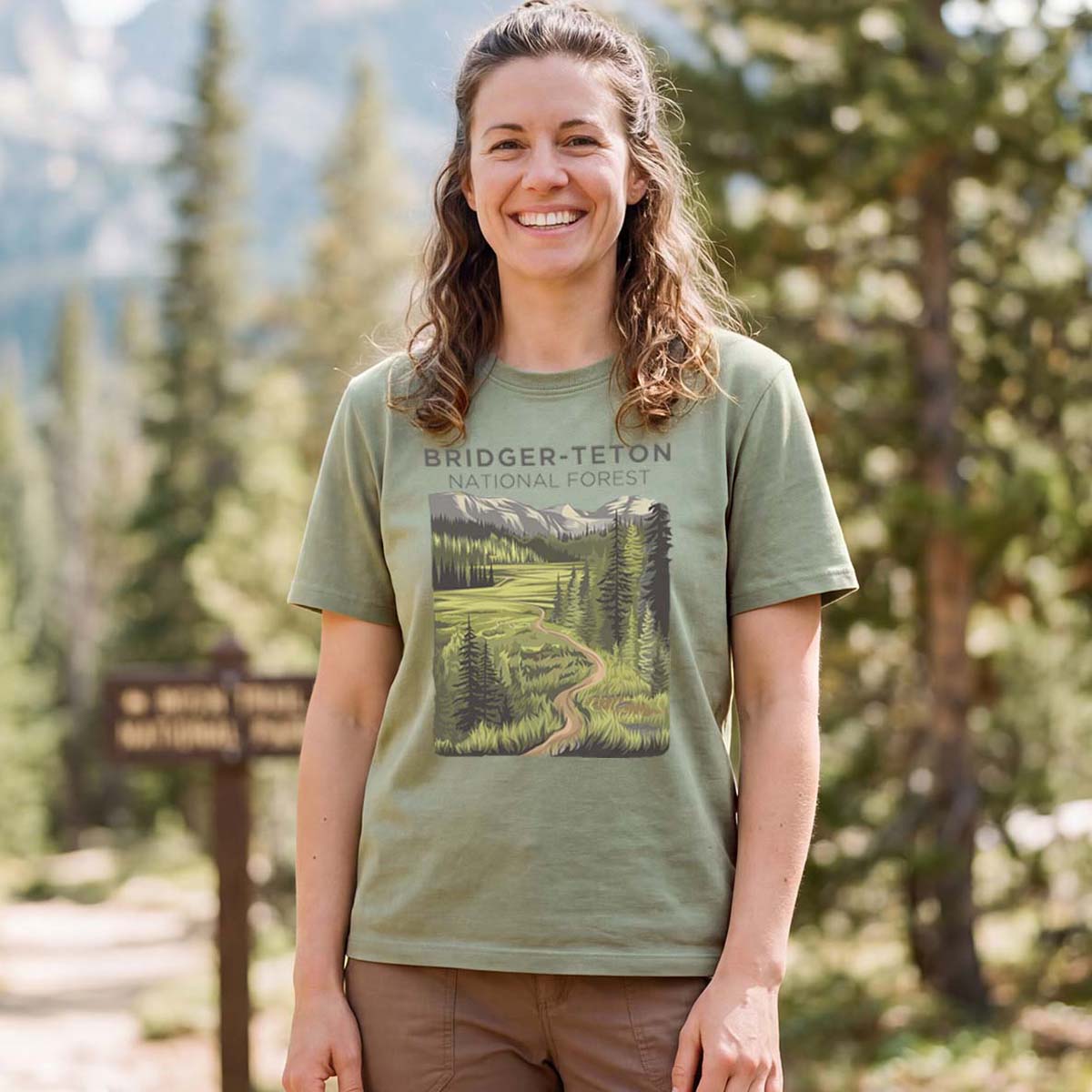 Bridger-Teton National Forest Tee Cotton Classic T-Shirt