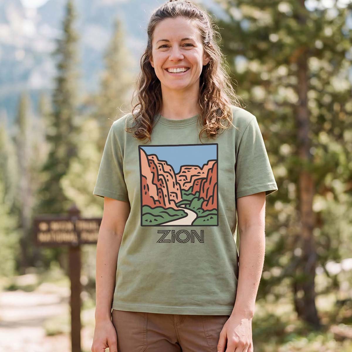 Zion National Park Tee Cotton Classic T-Shirt
