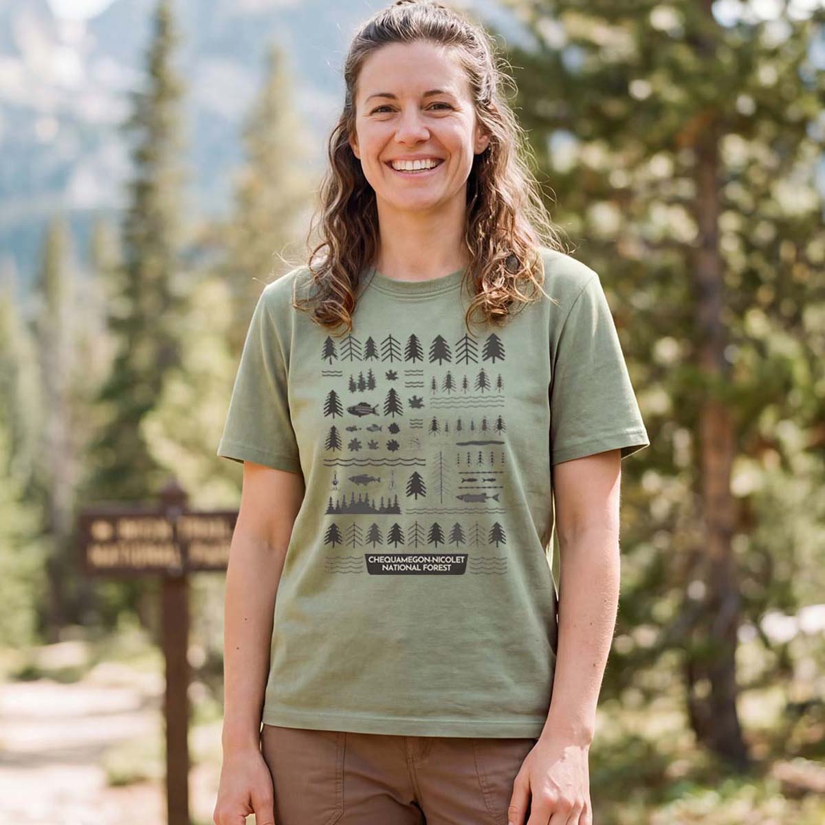 Chequamegon-Nicolet National Forest Tee Cotton Classic T-Shirt