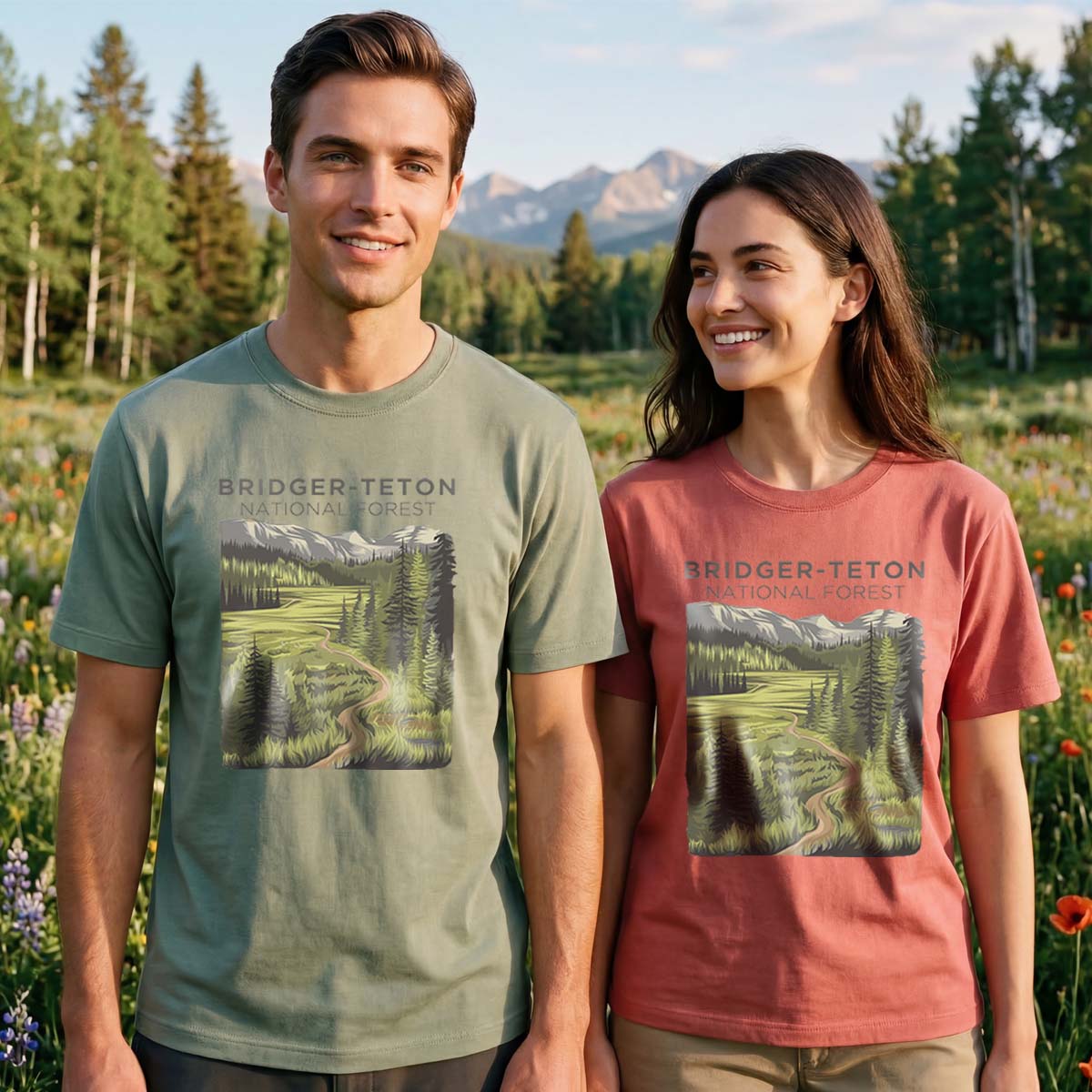 Bridger-Teton National Forest Tee Cotton Classic T-Shirt