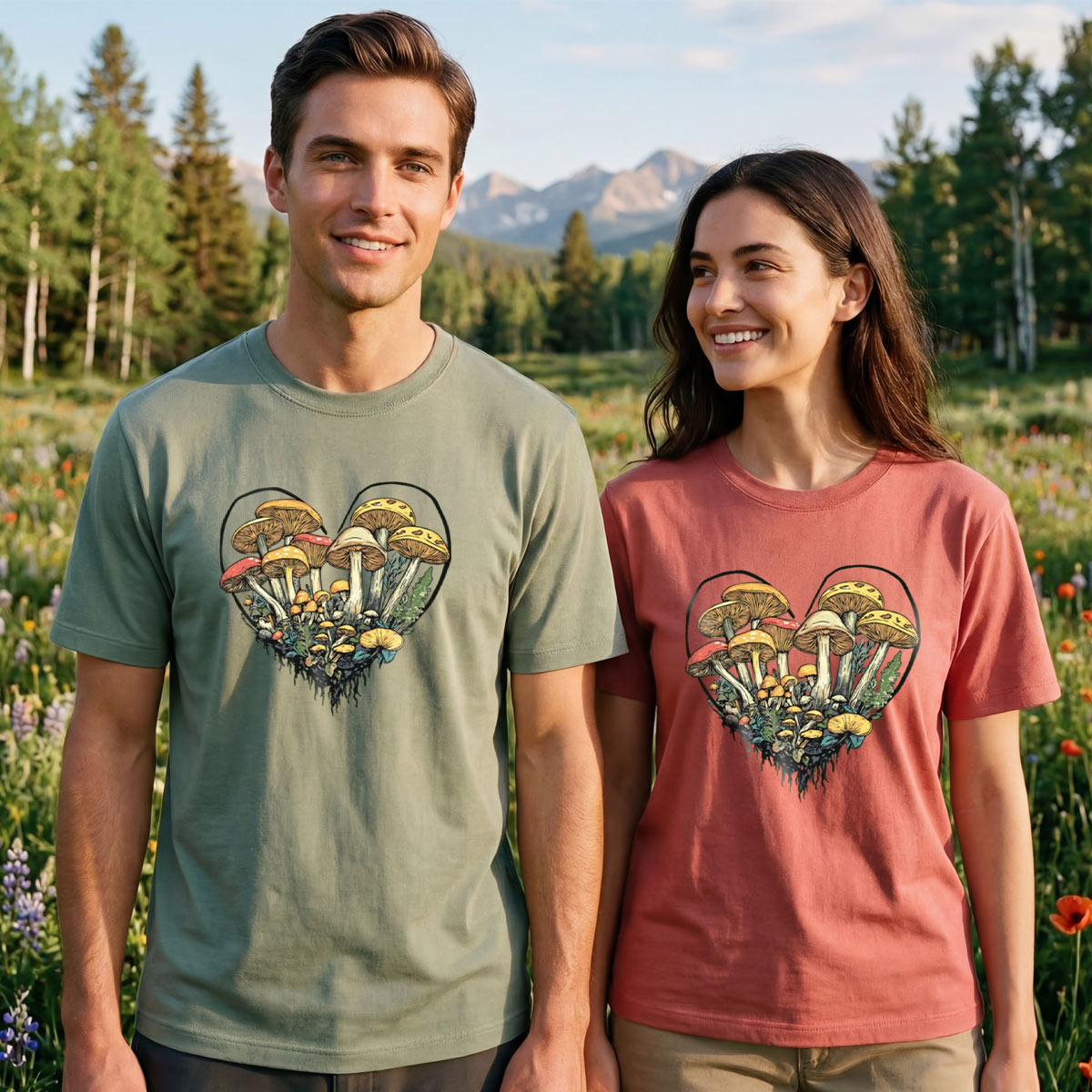 Mushroom Heart T-Shirt