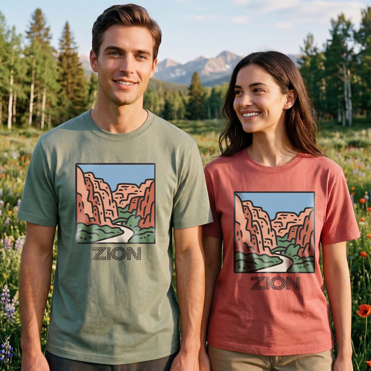 Zion National Park Tee Cotton Classic T-Shirt