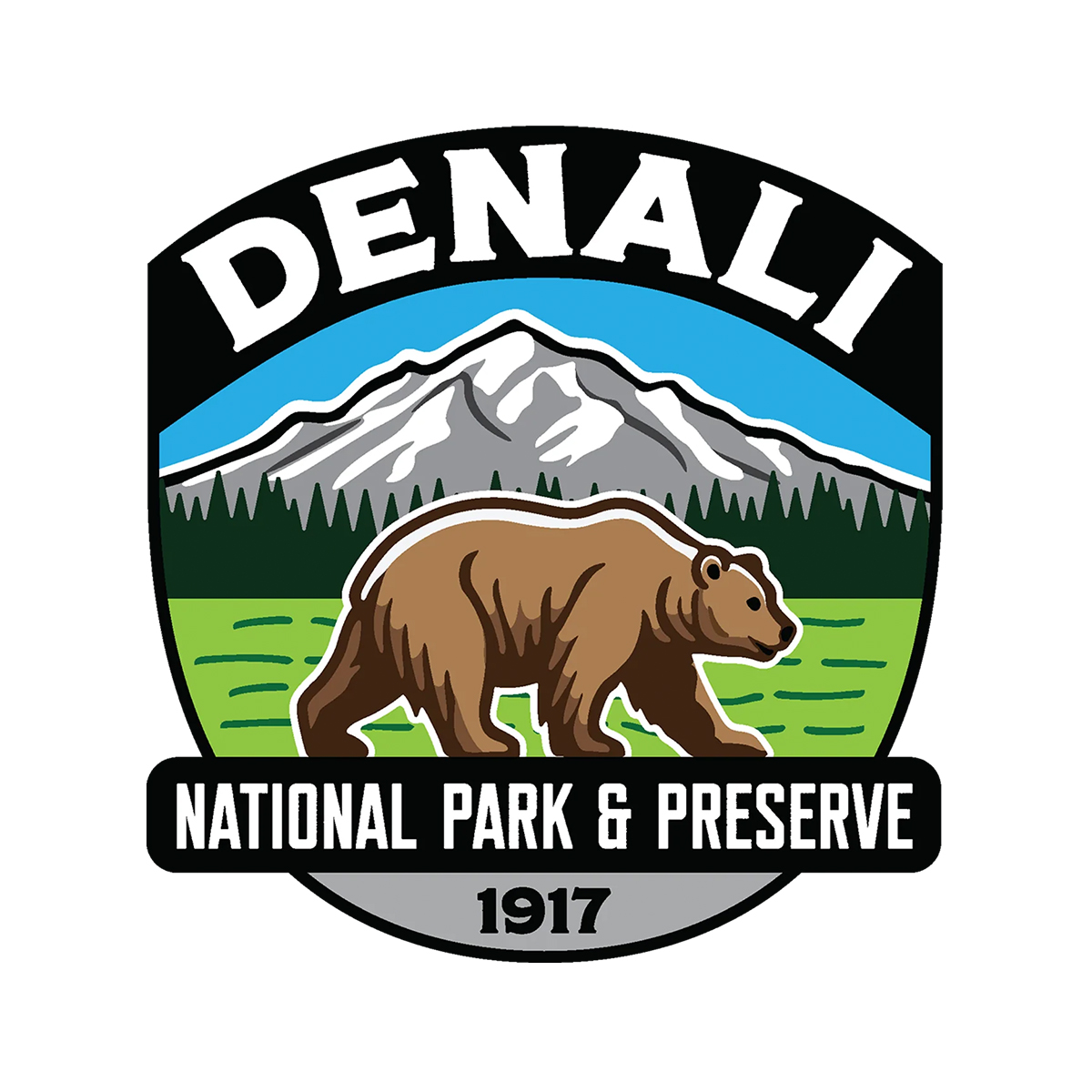 Denali National Park Sticker