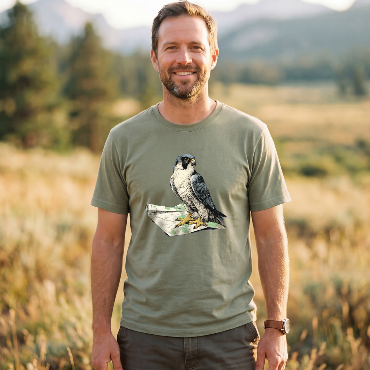 Peregrine Falcon Navigator T-Shirt