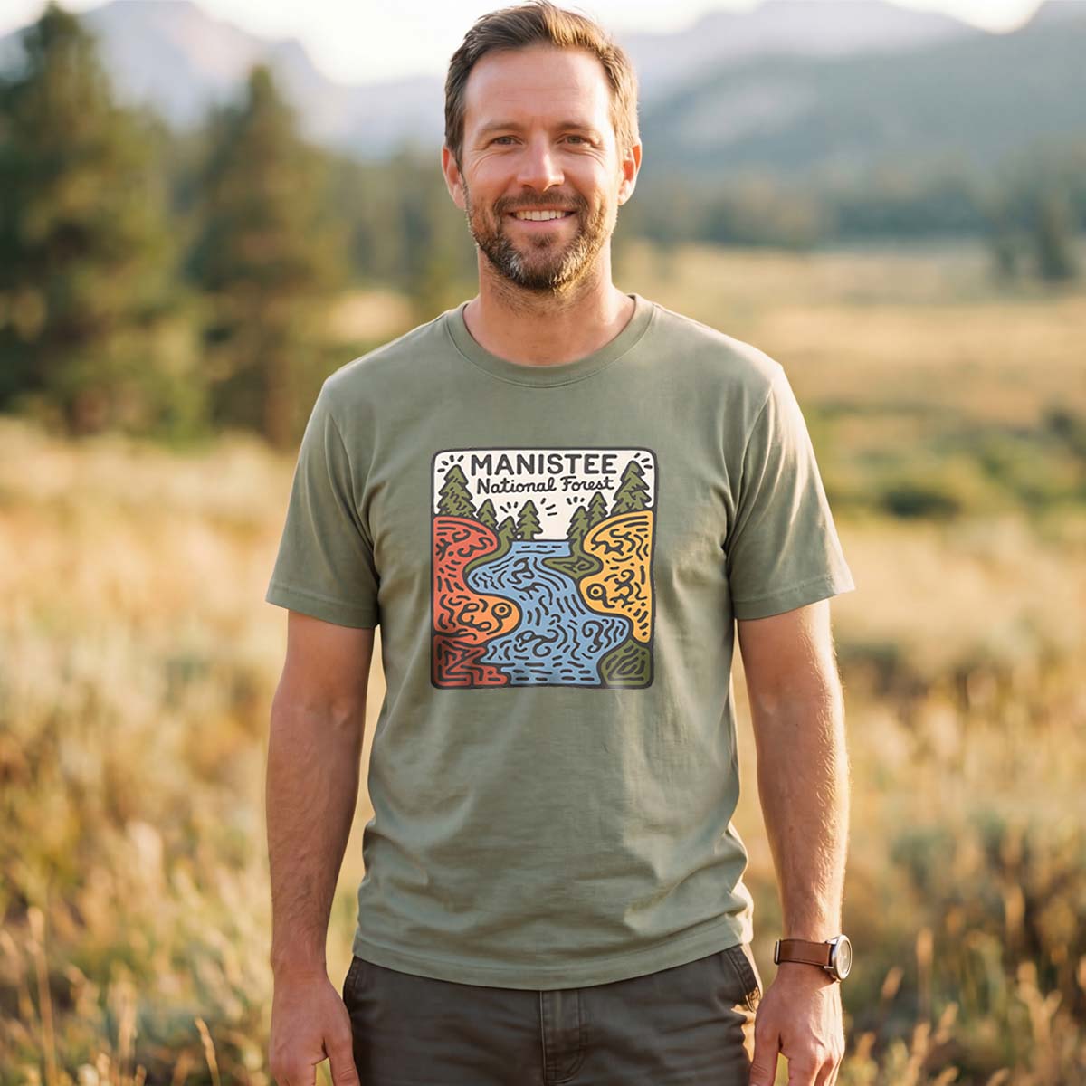 Manistee National Forest Tee Cotton Classic T-Shirt