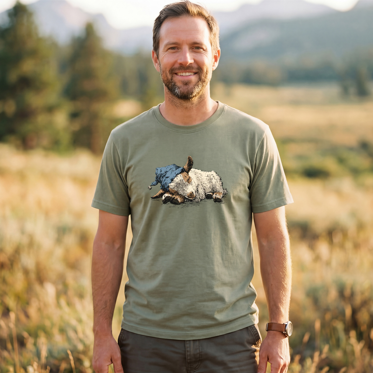 Baby Goat Sleeper T-Shirt