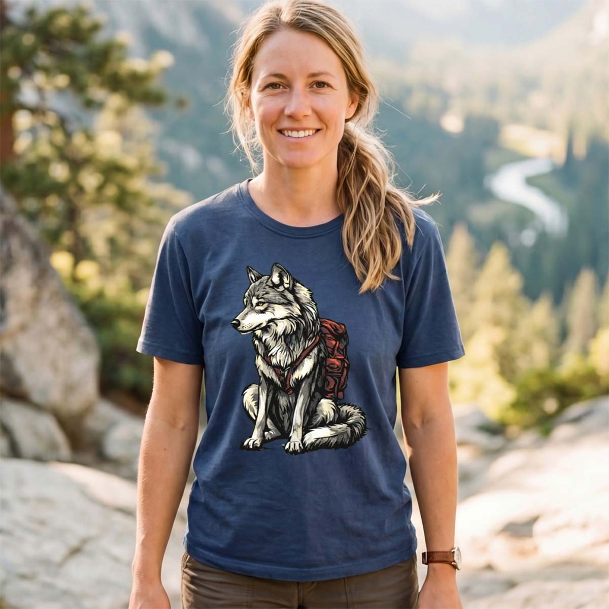 Wolf Backpacker T-Shirt