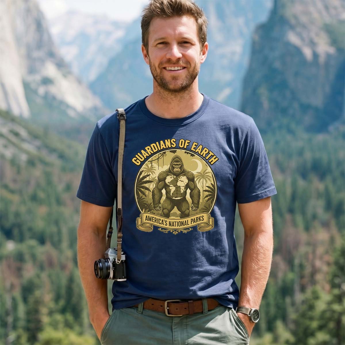 Guardians of Earth Americas National Parks Bigfoot T-Shirt