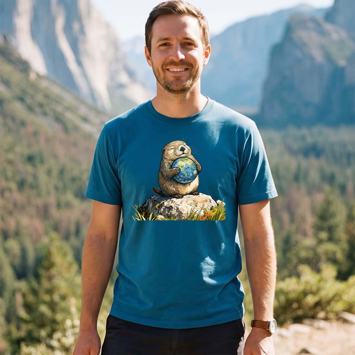 The Earth Hugging Otter T-Shirt