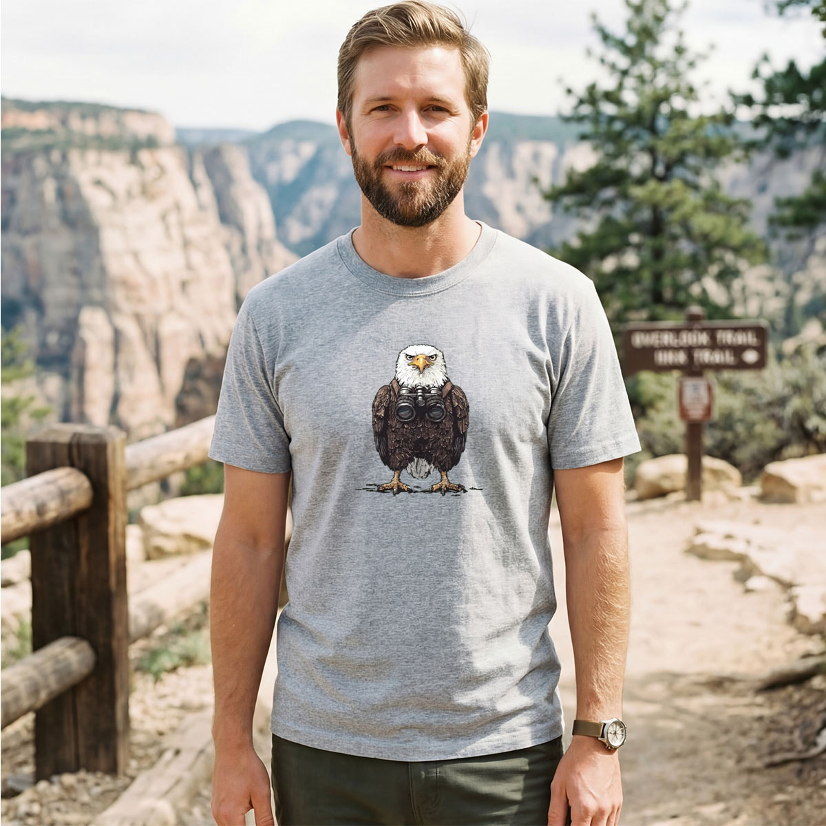 Bald Eagle Backpacker T-Shirt
