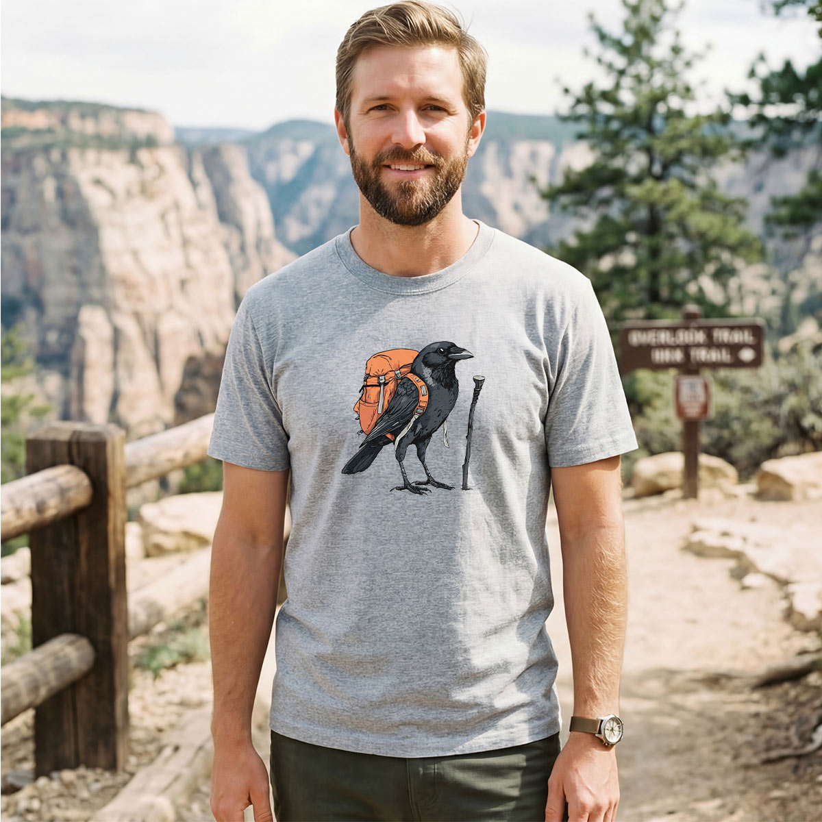 Raven Backpacker T-Shirt