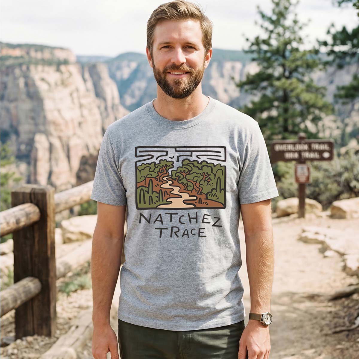 Natchez Trace Tee Cotton Classic T-Shirt