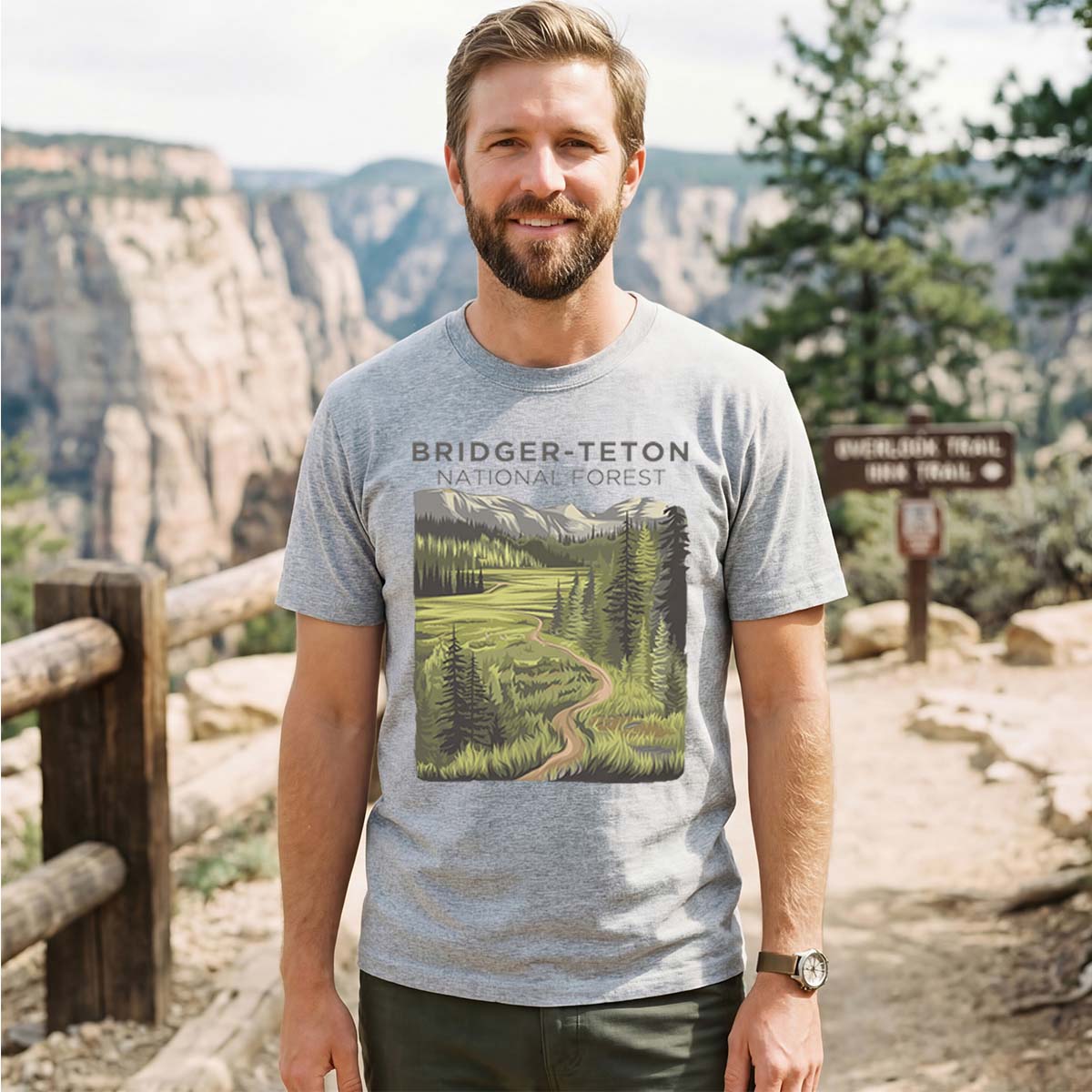 Bridger-Teton National Forest Tee Cotton Classic T-Shirt