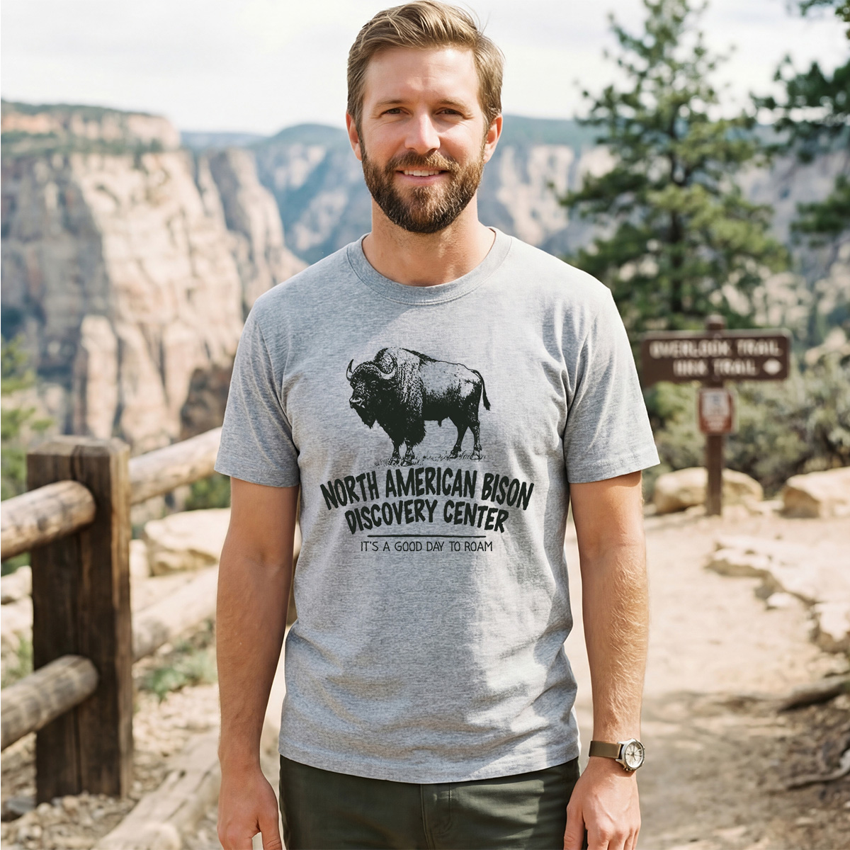 Good Day Bison Tee Cotton Classic T-Shirt