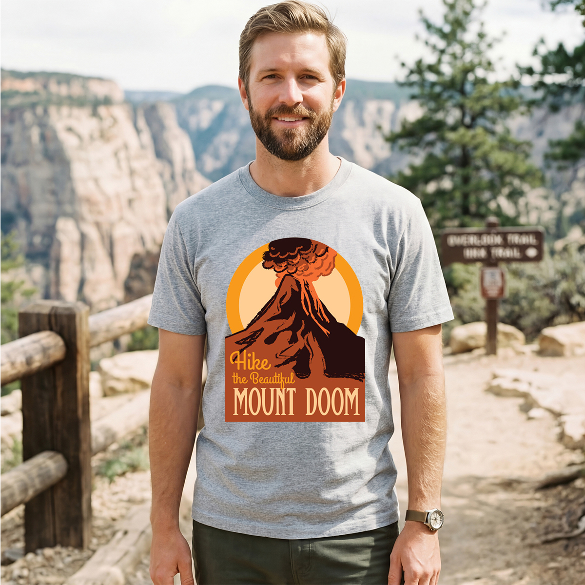 Hike The Beautiful Mount Doom National Parks T-Shirt