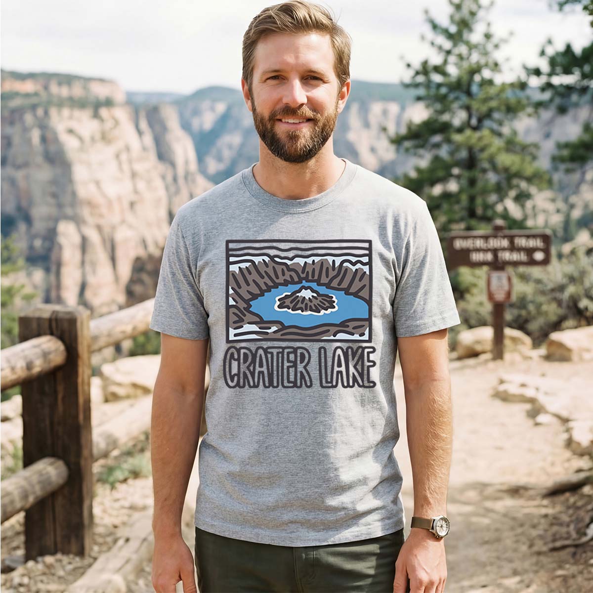 Crater Lake National Park Tee Cotton Classic T-Shirt