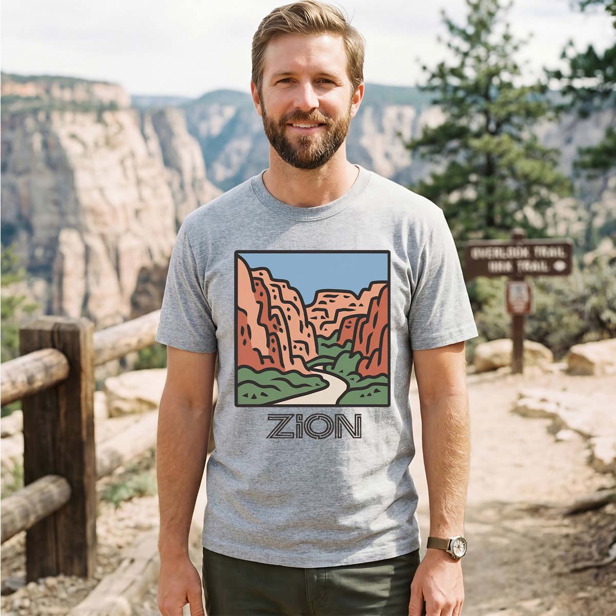 Zion National Park Tee Cotton Classic T-Shirt