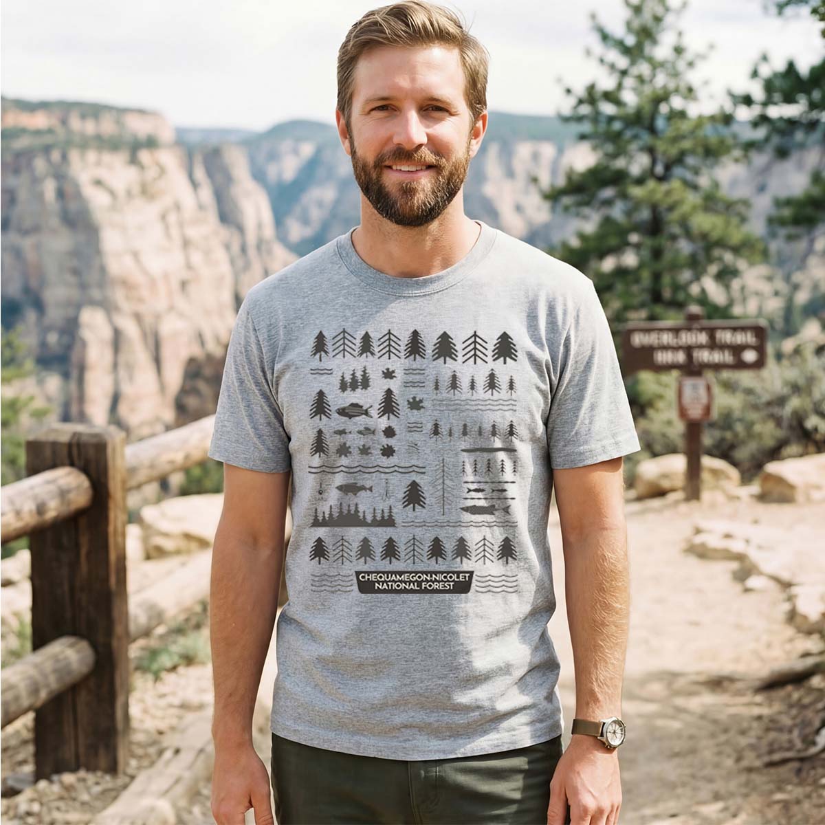 Chequamegon-Nicolet National Forest Tee Cotton Classic T-Shirt