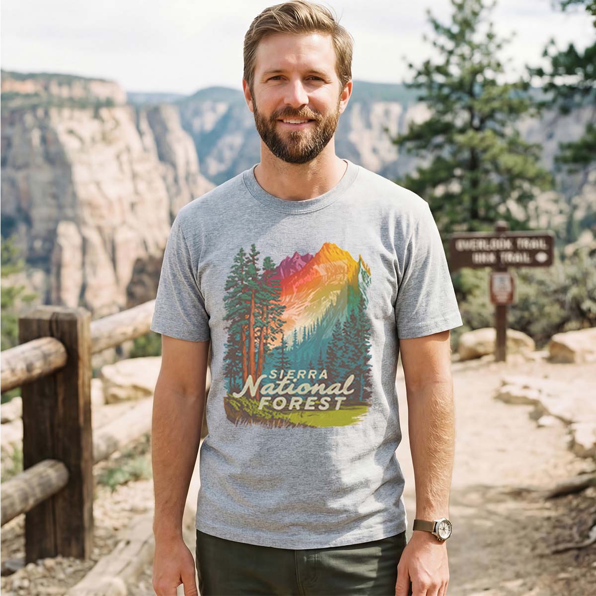 Sierra National Forest Tee Cotton Classic T-Shirt