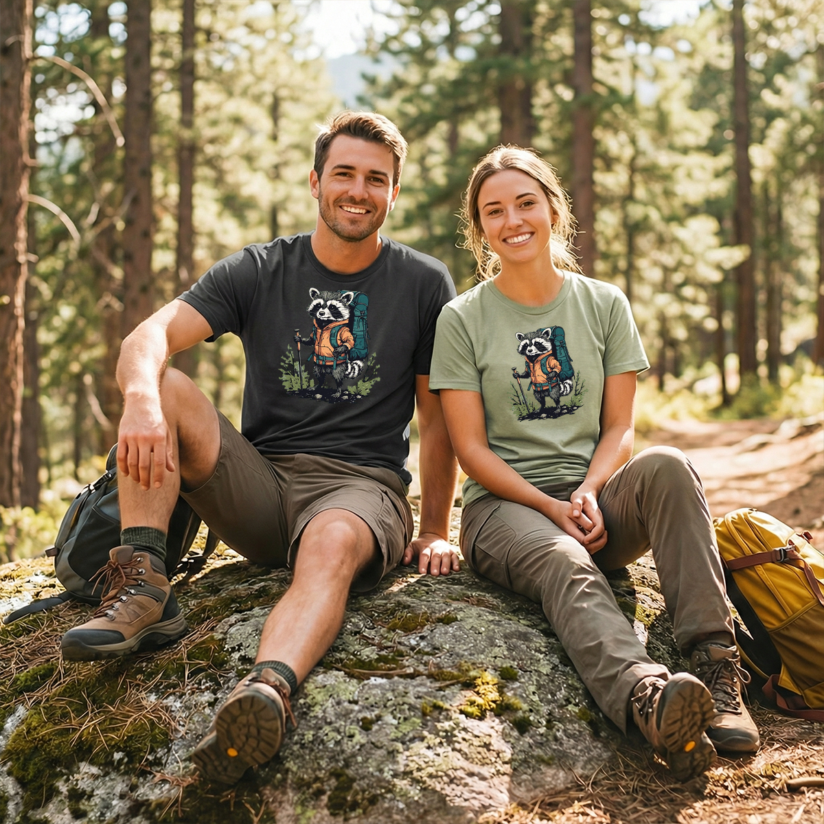 Raccoon Backpacker T-Shirt