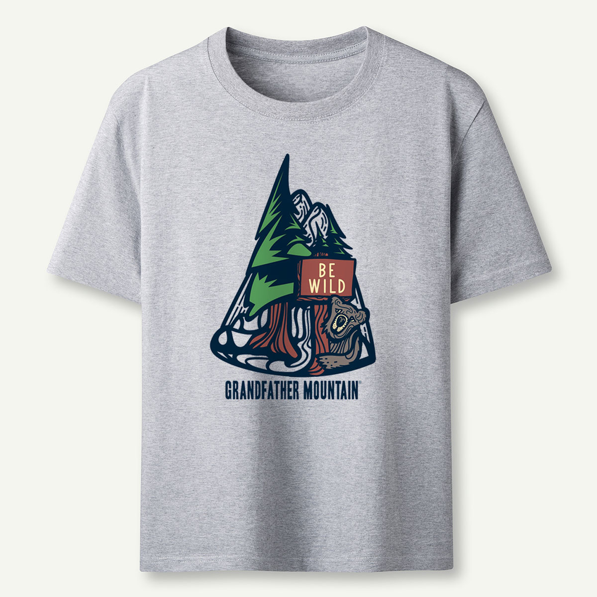 Bear and Trail Sign Tee Cotton Classic T-Shirt
