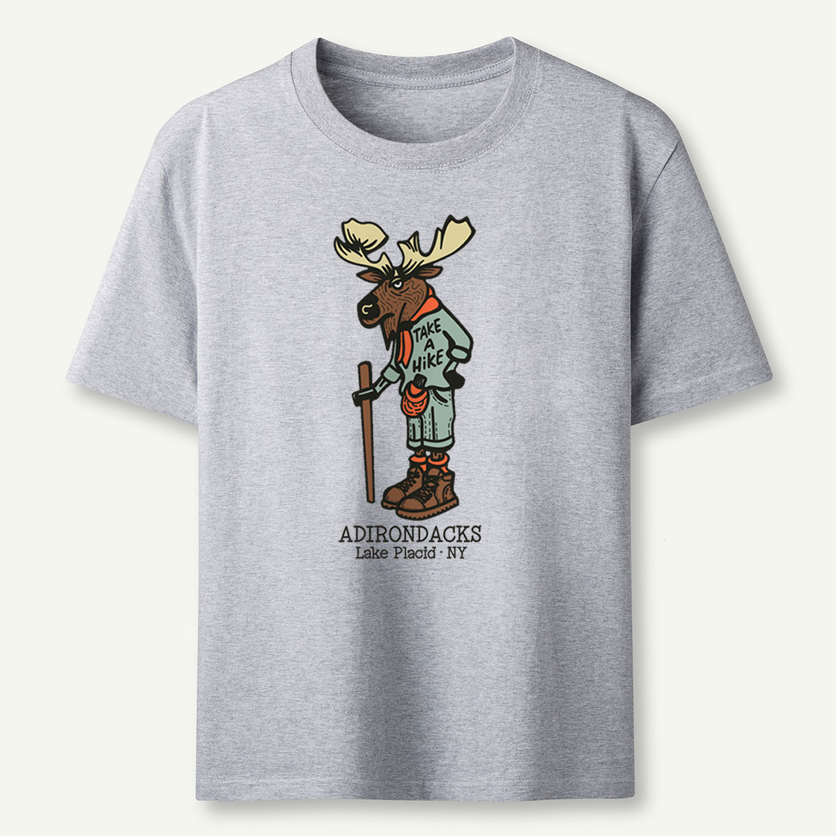 Hiking Moose Tee Cotton Classic T-Shirt