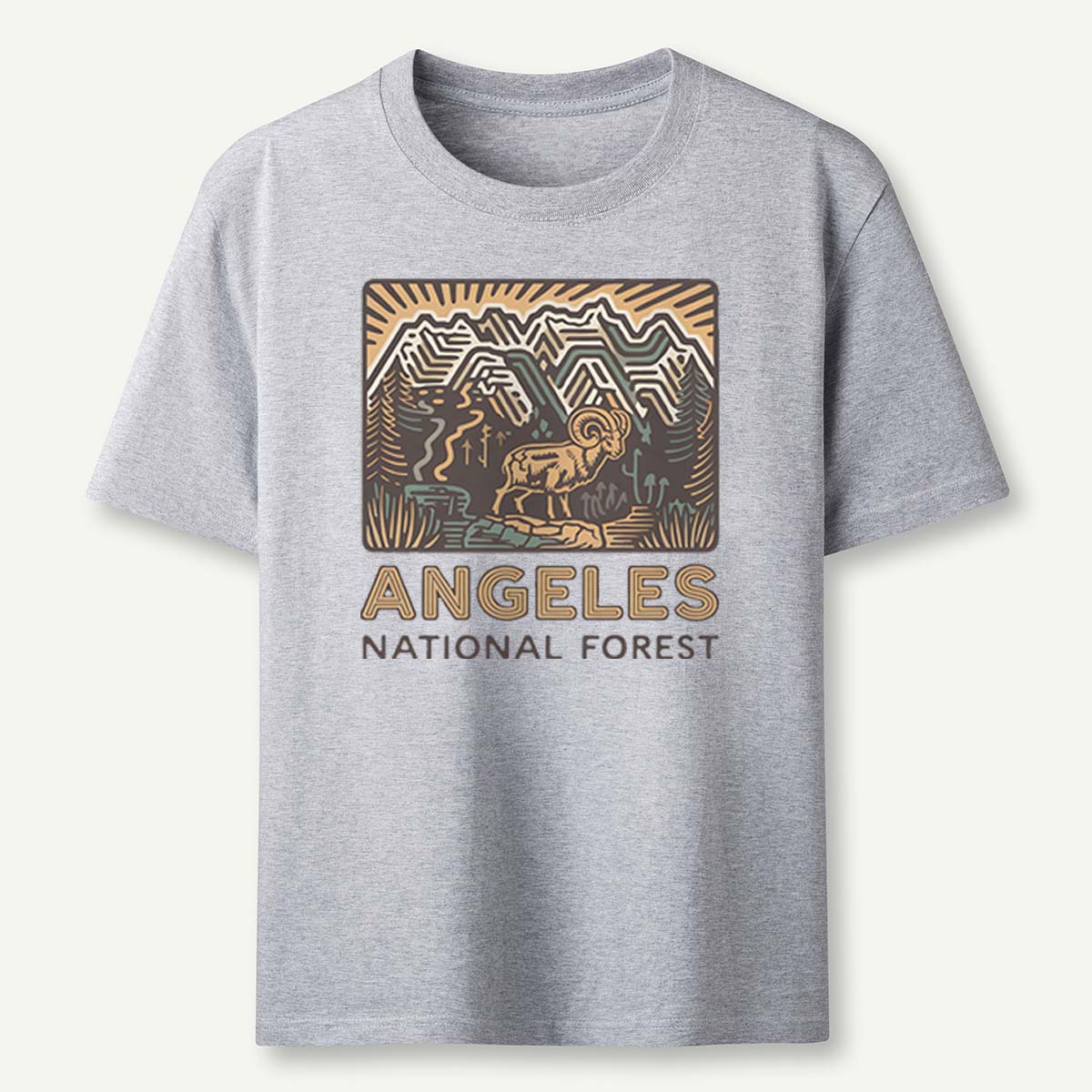 Angeles National Forest Vintage Tee Cotton Classic T-Shirt