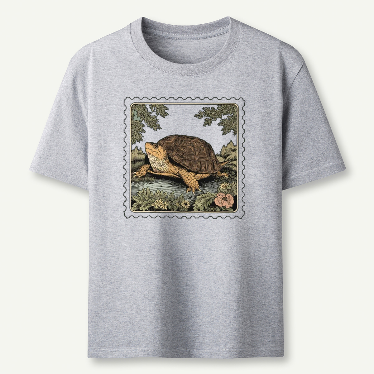 Box Turtle Stamp T-Shirt