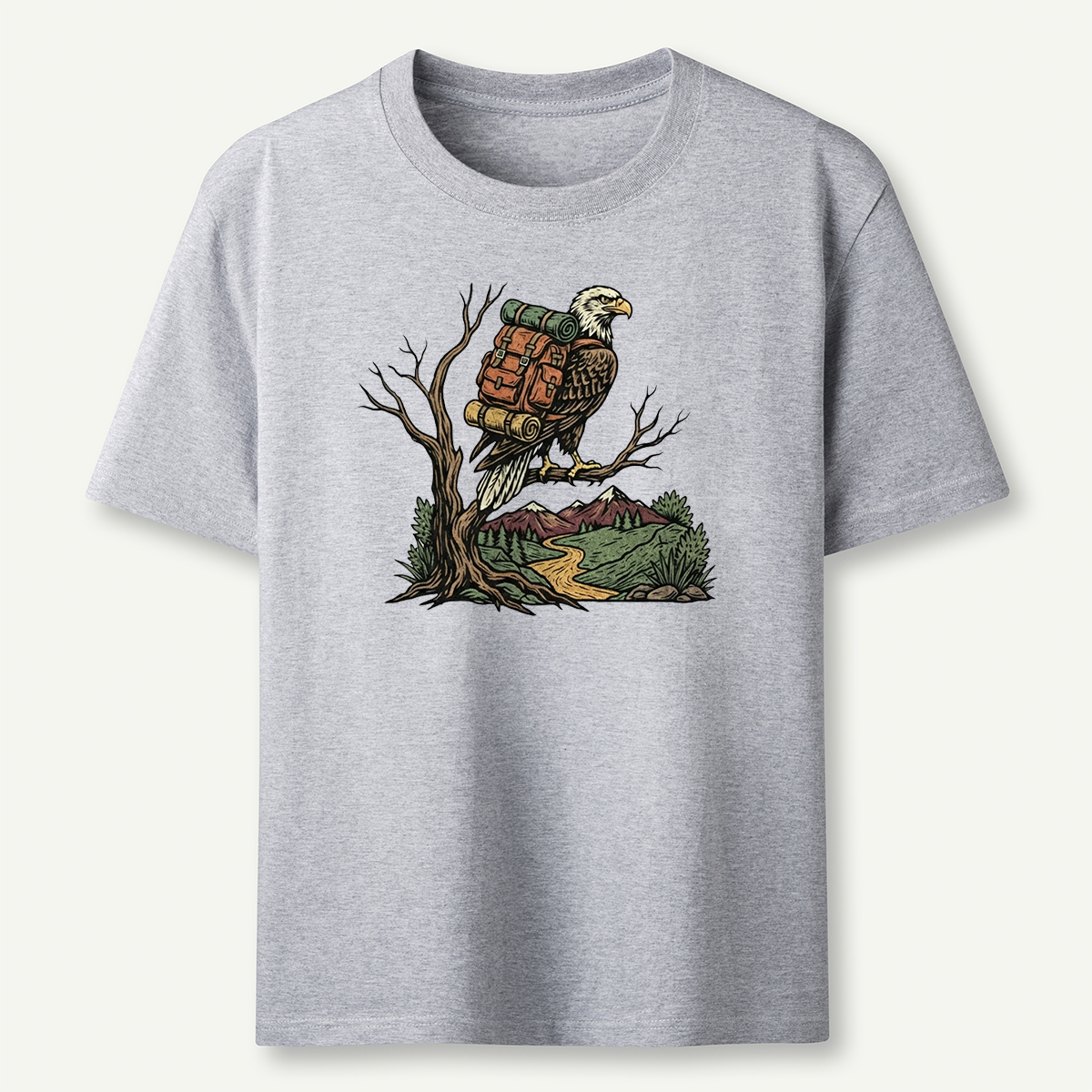 Eagle Backpacker On Branch T-Shirt