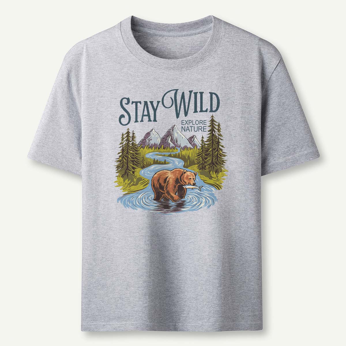 Stay Wild Explore Nature Hunting Bear T-shirt