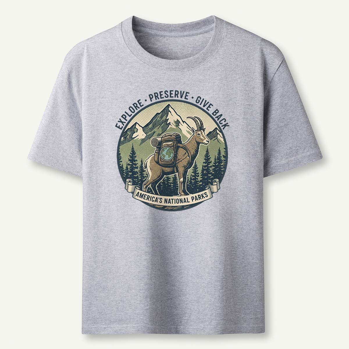 Americas National Parks Goat T-Shirt