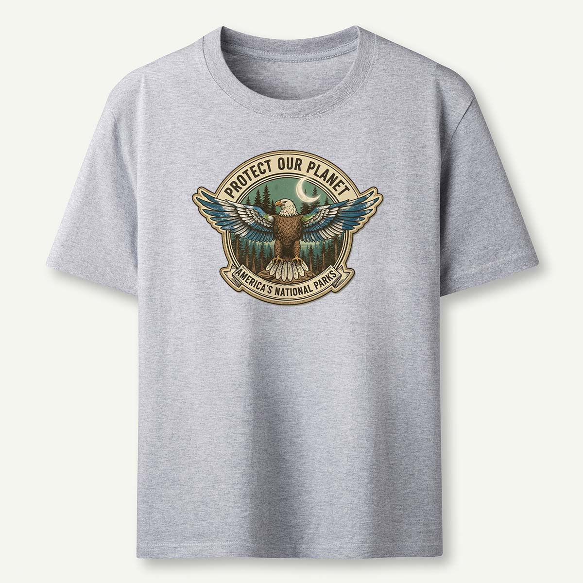 Protect Our Planet Americas National Parks Eagle Earth Day T-Shirt