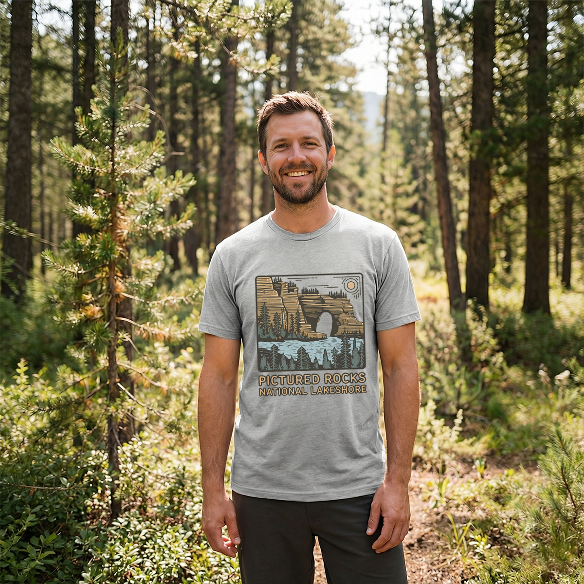 Pictured Rocks National Lakeshore Tee Cotton Classic T-Shirt